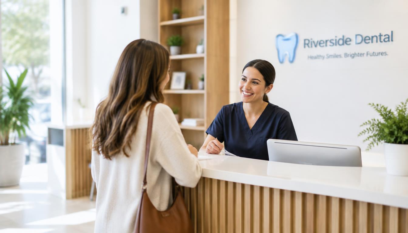Riverside Dental reception desk